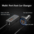 Car USB Charger Multi Port with 5.9FT Extension, QC3.0 76W Fast Charging Cigarette Lighter USB C Charger Adapter Multiple Ports for Mobile Phones ...