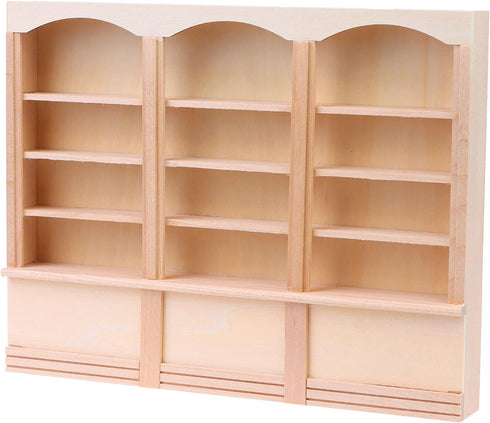1:12 Dollhouse Mini Bookcase Display Shelf Bookshelf Locker Doll House Decor Dollhouse Furniture Accessories...