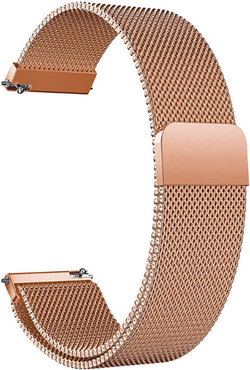 Compatible with Galaxy Watch 3 45mm/Samsung Galaxy Watch 46mm/Gear S3 Frontier/Classic Band, 22mm Stainless Steel Strap Replacement for Pro/Samsun...