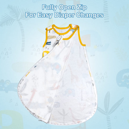 MOEMOE BABY Sleeping Sack with Feet 0.5 Tog Toddler Wearable Blanket Muslin Cotton Swaddle Blanket...