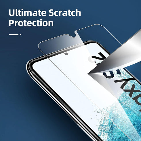 NEW'C [3 Pack Designed for Samsung Galaxy S22 5G, Screen Protector Tempered Glass, Case Friendly Anti Scratch Bubble Free Ultra Resistant...