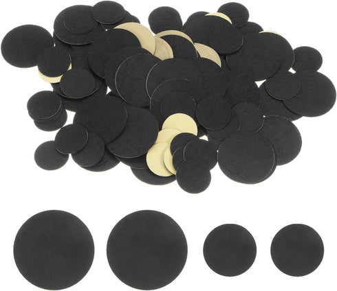 Round Adhesive Felt Circles Set, 25/40mm 1"/1-1/2" Pre Cut Felt Craft Stickers Non-Woven Mini Felt Fabric Circles for DIY Sewing Handcraft Cut Pro...