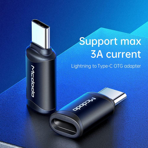 mcdodo USB-C Adapter Lightning Female to USB Type C Male Connector,i OS Lightning Cable Becomes Type-C Cable Compatible iPhone 15 Series,iPad,Gala...