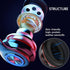 Bluetooth Over Ear Headphones, Colorful LED Lights Deep Bass Headphones with Microphone, Lightweight Wired and Wireless Foldable HiFi Stereo Headp...