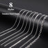 Ecoofor Necklace Chains for Jewelry Making, 62.3 Feet 8 Rolls 304 Stainless Steel Jewelry Chains for DIY Necklace Bracelet Jewelry Making with Sta...