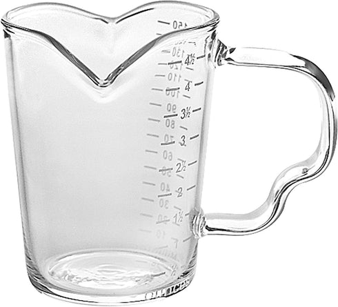 150ml Glass Measuring Cup Double Spouts Espresso Cup Shot Glass Heat-Resistant Handle Transparent Scale Ounce Measure Jugs Mixing Mug for Bar Part...