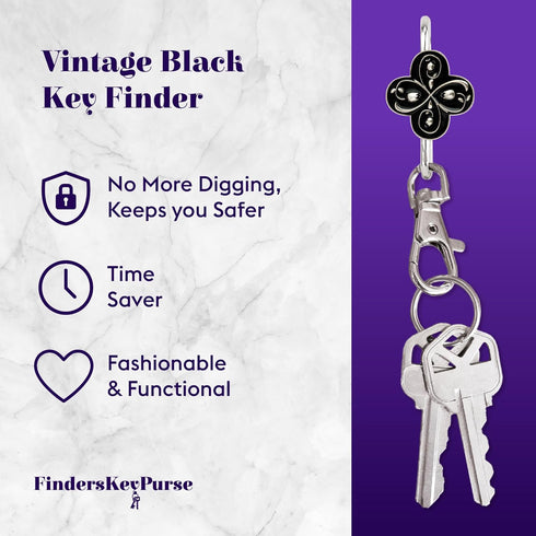 Women’s Key Finder, Original, Patented, Slim Pickings, Keychain, Key Holder, with Clasp, Purse Hook, Cute Keychain, Accessories...