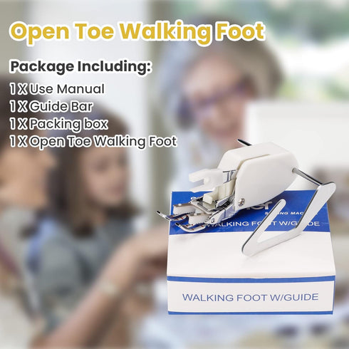 Open Toe Walking Foot W/Guide for Brother Even Feed Foot F033N F033 XC2214002 Pressure Foot...