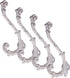 CRAFTSMAN ROAD Vintage Cast Iron Wall Hooks (Antique White Finish, Set of 4) - Rustic, Farmhouse, Shabby Chic, French Country Coat Hooks | Great f...