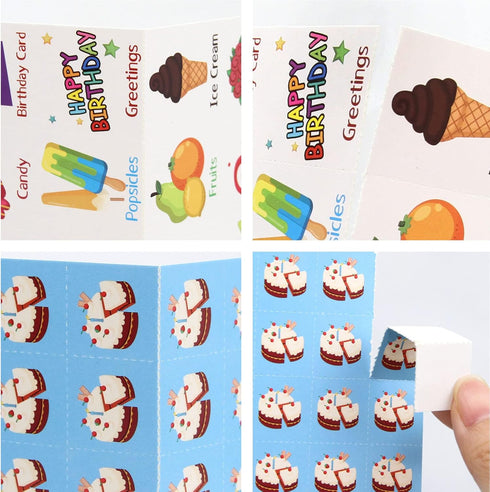 Birthday Bingo Game 24 Players for Kids Die-Cut Bingo Cards Party Game School Classroom Activities Supplies...