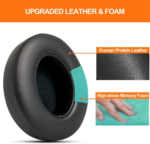 GVOEARS Replacement Ear Pads for Beats Studio 3, Earpad Cushions for Beats Studio 2 3 Wired & Wireless Over Ear Headphones with Memory Foam Strong...