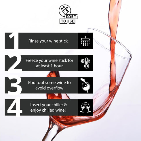 Wine Chiller Stick, Stainless Steel Wine Bottle Cooler with Aerator and Pourer...