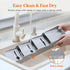 Lifewit Compact Flatware Drawer Organizer, Narrow Silverware Tray for Kitchen Drawers, Plastic Cutlery Holder for Spoons, Forks and Knives, Utensi...