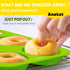 Anaeat 2 Pack Donut Pan Silicone Baking Mold, Just Pop Out! Non-Stick Doughnuts Baking Pans BPA Free for 6 Full-Size Donuts, Muffins, Cake Biscuit...
