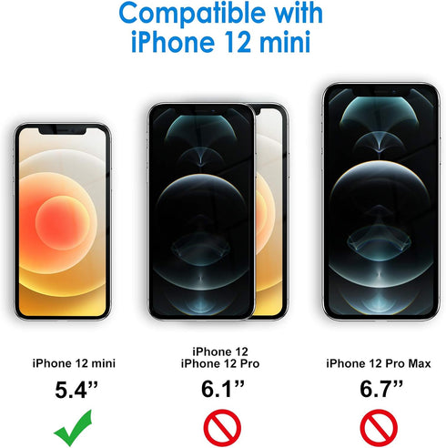 JETech Screen Protector for iPhone 12 mini 5.4-Inch, Tempered Glass Film, 3-Pack...