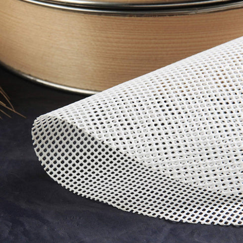 GUCUJI 12 Inch Silicone Bamboo Steamer Liners - Non-Stick, Reusable Steamer Mesh Mats for Steamed Buns, Dumplings, veggies, Dim Sum, Momo, Rice, a...