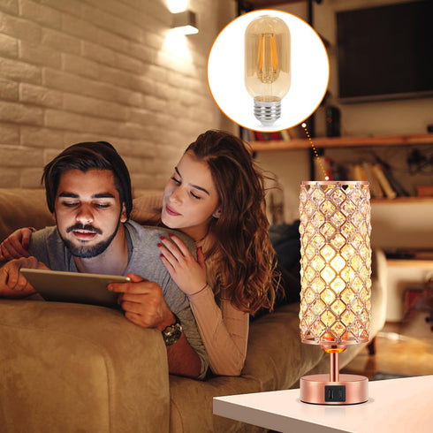 Hong-in T45 Dimmable LED Light Bulbs 6W 2700K Warm White,E26 Base 120Volts LED Bulb for Industrial Touch Control Table Lamps Crystal Table Lamp Fl...