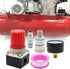 1/4" Air Compressor Pressure Regulator with Gauge 0-180 PSI Air Gauge Regulator Inline for Air Compressor and Pneumatic Tools Air Regulator (3-Way...