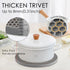 Silicone Trivet Mats, Silicone Pot Holders for Hot Pots and Pans, Heat Resistant Counter Mats for Tables, Countertops, Spoon Rest and Large Coaste...