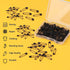 300Pcs Safety Pins, BetterJonny Black Nickel Plated Steel Safety Pins 32mm Small Metal Safety Pins with Storage Box for Craft,Jewelry Making,Sewin...