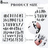 Sepamoon 552 Pcs 8 Sheets Vinyl Letters Numbers Stickers Kit Self Adhesive Cursive Alphabet Numbers Sticker for Scrapbooking Signs Mailbox Window ...