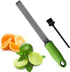 Sunkuka Pro Citrus Lemon Zester & Cheese Grater Stainless Steel - Ginger,Garlic,Potato Nutmeg,Chocolate Peeler with Cover and Cleaning Brush...