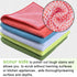 SINLAND 5 Color Assorted Microfiber Dish Cloth Towels Best Kitchen Cloths Cleaning Cloths with Poly Scour Side 12"x12" 5Pack (Pink+Blue+White+Yell...