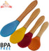 Babynow Bamboo Baby Spoons Self-Feeding Supplies for 6+ Months Babies & Toddlers in Bamboo & Soft Tip Designs BURGUNDY Pack of 2...