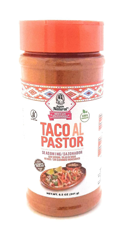 Sazon Natural Mexican Seasonings, spices for meat,chicken,soup and vegetable .Low Sodium and Gluten Free (Taco al Pastor, Pack of 1)...