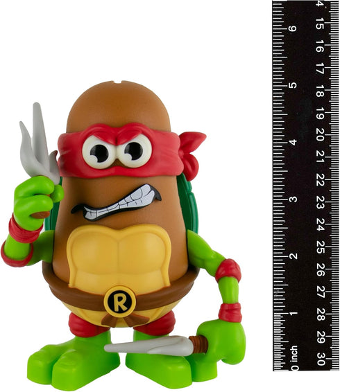 Poptaters Teenage Mutant Ninja Turtles includes 1 character, Michelangelo or Raphael, 12 removable, interchangeable facial and body parts includin...