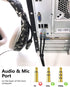 MillSO Headphone Splitter CTIA for Computer Y Jack Adapter 3.5mm 2 x 3 Pole TRS Male to 4 Pole TRRS Female Compatible for Smartphone Earphone PS4 ...