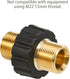 Pressure Washer Adapter Set, M22-14mm Male Fitting to M22-14mm Male Swivel, 5000PSI Pressure Washer Hose Thread Kit...
