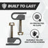 THE CIMPLE CO - Single Coaxial Cable Clips, Cat6, Electrical Wire Cable Clip, 1/4 in (6 mm) Screw Clip and Fastener, Black (50 pieces per bag)...