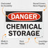 SmartSign "Danger - Chemical Storage" Sign | 10" x 14" Plastic...