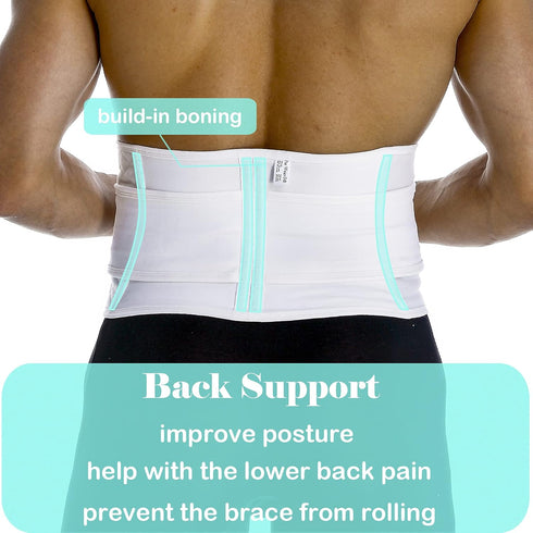Hernia Belts for Men Abdominal Support Surgical Belly Binder Stomach Wrap Band After Surgery...