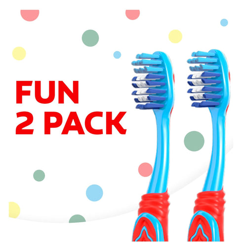 Colgate Extra Soft Toothbrush for Kids, Kids Toothbrush Pack with Built in Suction Cup Toothbrush Holder, Designed for Children Ages 5 and Up, Ext...