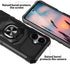 TJS Compatible for Boost Mobile Celero 5G 2024 (3rd Version) Case, with Tempered Glass Screen Protector Metal Ring Magnetic Support Kickstand Heav...