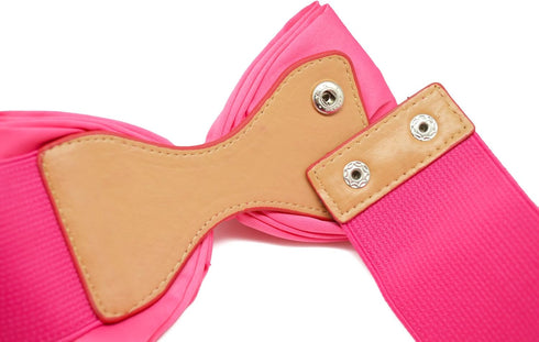 Women Cute Bow/Flower Wide Elastic Waist Belt - Adorable Dress Accessory...