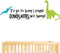 Dinosaur Wall Decals for Kids, to go to Sleep I Count Dinosaurs Not Sheep, Vinyl Wall Stickers for Baby Boys, Kids Bedroom Wall Decor, Nursery Dec...