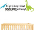 Dinosaur Wall Decals for Kids, to go to Sleep I Count Dinosaurs Not Sheep, Vinyl Wall Stickers for Baby Boys, Kids Bedroom Wall Decor, Nursery Dec...