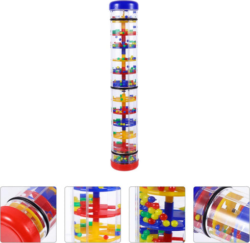 ibasenice Rainstick- Infant Baby Instrument Sound Sensory Enlightenment Percussion Toy Kid Stick, Handshake Rain Stick Music Rainmaker Shaker Gras...