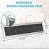 JX81D WB02X10943 Microwave Charcoal Filter Replacement For GE AP6981705, PS12742670, WB02X35607 JVM1740, AH783520, EA783520, PS783520 Microwave Fi...