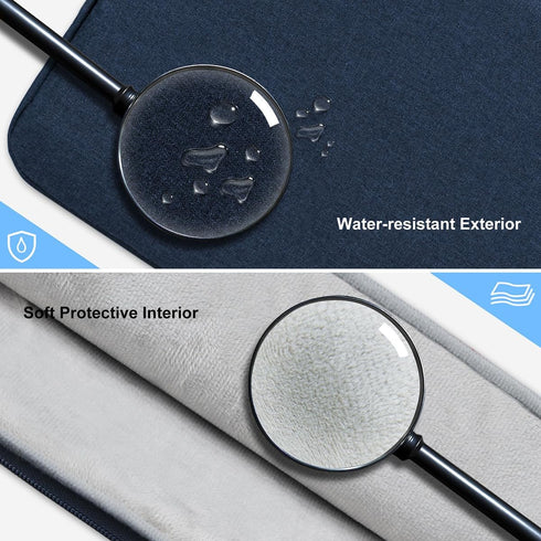 11 Inch Laptop Sleeve Case for 11-Inch Macbook Air 11-11.6 Inch Laptop Computer Chromebook, Slim Waterproof Polyester Carrying Case Padded Bag wit...