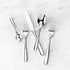 Fortessa Grand City 18/10 Stainless Steel Flatware, 5 Piece Place Setting, Service for 1 , Silver -...