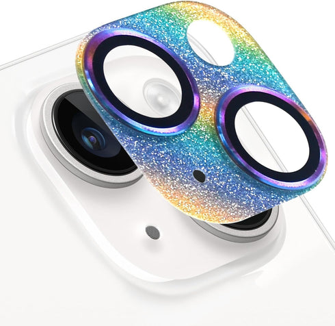 Compatible with iPhone 14 and iPhone 14 Plus Camera Lens Protector, Anti-Scratch Tempered Glass Camera Screen Protector Shockproof Full Protective...