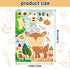 24 Sheets 8.3''×5.9'' Make Your Own Jungle Animal Stickers for Toddlers Kids Party Favors, Make a Face Stickers for Kids Activities Supplies Craft...