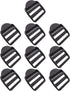 10 Pcs 1-1/4" (32mm) Plastic Slide Buckle Tension Locks Triglide for Belt Backpack Camping Bag Belt Suitcase (Black)...
