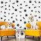 76 Pieces Dog Paw Decal Paw Print Sticker Dog Room Decor for Walls Pup Removable Vinyl Wall Sticker Decoration Animal Footprint for Nursery Bedroo...