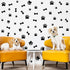 76 Pieces Dog Paw Decal Paw Print Sticker Dog Room Decor for Walls Pup Removable Vinyl Wall Sticker Decoration Animal Footprint for Nursery Bedroo...