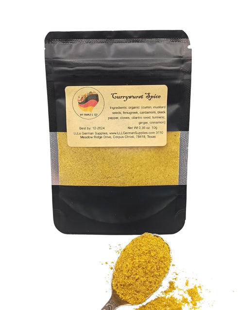 4x Currywurst Seasoning - Mild German Curry Powder - Traditional Curry Recipe - for Sausages and More...
